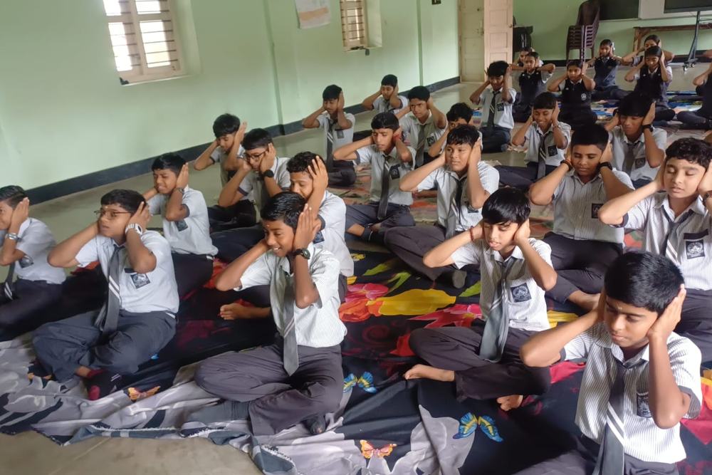 Yoga session